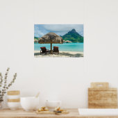Beach on Bora Bora poster (Keuken)