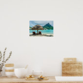 Beach on Bora Bora poster (Keuken)