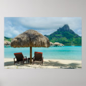 Beach on Bora Bora poster (Voorkant)