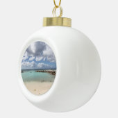 Beach on De Palm Island - Aruba Keramische Bal Ornament (Rechts)