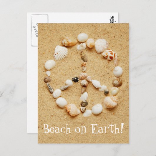 Beach on Earth Briefkaart (Voorkant / Achterkant)