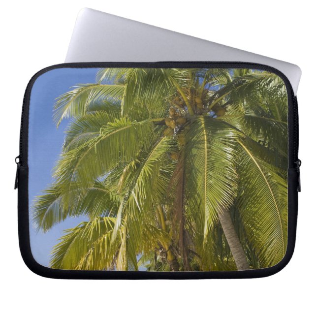 Beach on One Foot Island, Aitutaki, Cookeilanden Laptop Sleeve (Voorkant)
