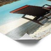 Beach op Bora Bora fotoprint Foto Afdruk (Hoek)