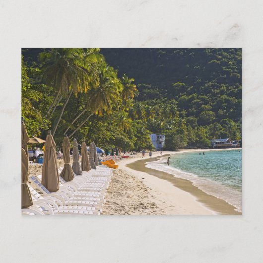 Beach op Cane Garden Bay, eiland Tortola Briefkaart (Voorkant)