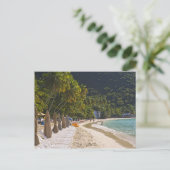 Beach op Cane Garden Bay, eiland Tortola Briefkaart (Staand voorkant)