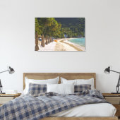 Beach op Cane Garden Bay, eiland Tortola Canvas Afdruk (Insitu (Slaapkamer))