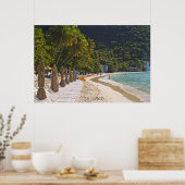 Beach op Cane Garden Bay, eiland Tortola Poster (Keuken)