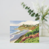 Beach op Swami's Encinitas Briefkaart (Staand voorkant)