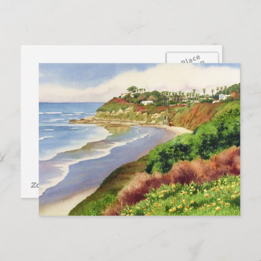 Beach op Swami's Encinitas Briefkaart (Voorkant / Achterkant)