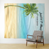 Beach or bestemmings Weduwfoto Bot Backgroun Wandkleed (In Situ (horizontaal))