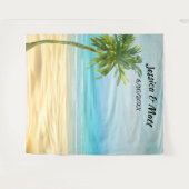 Beach or bestemmings Weduwfoto Bot Backgroun Wandkleed (Voorkant (horizontaal))