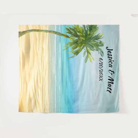 Beach or bestemmings Weduwfoto Bot Backgroun Wandkleed (Voorkant (horizontaal))