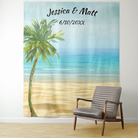 Beach or bestemmings Weduwfoto Bot Backgroun Wandkleed (In situ)