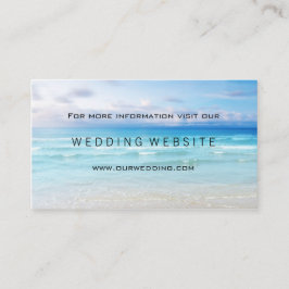 Beach or Destination Wedding Website Invoegen Kaar Informatiekaartje