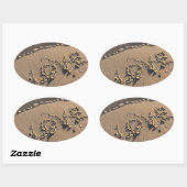 Beach Ovale Sticker (Vel)