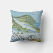 Beach Painting Kussen (Achterkant)