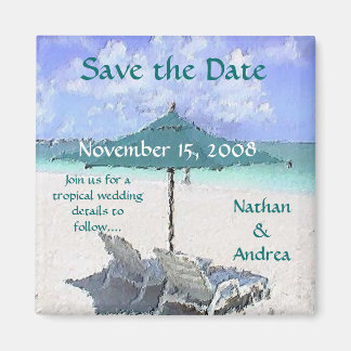 Beach Painting Magneet