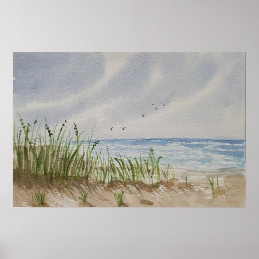Beach painting  poster (Voorkant)