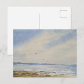 Beach Painting Uitnodiging Briefkaart (Voorkant / Achterkant)