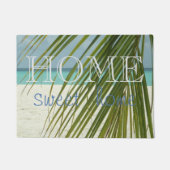 Beach, Palm Leaves, Home Sweet Home Deurmat (Voorkant)