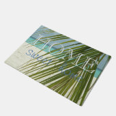 Beach, Palm Leaves, Home Sweet Home Deurmat (Schuin)