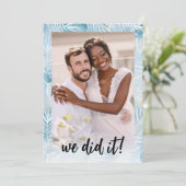 Beach Palm Leaves Net getrouwd Foto Tropical Kaart (Staand voorkant)