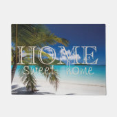 Beach, Palm, Sand, Home Sweet Home Deurmat (Voorkant)