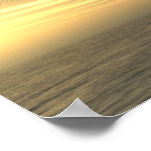 Beach Palm Sunset Print (Hoek)