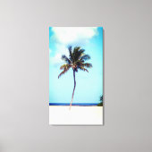 Beach Palm Tree Canvas Afdruk (Voorkant)