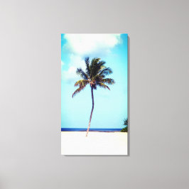 Beach Palm Tree Canvas Afdruk