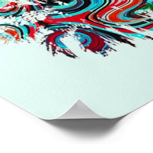 Beach Palm Tree Design 243 Poster (Hoek)