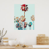 Beach Palm Tree Design 243 Poster (Keuken)