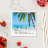 Beach Palm Tree Fun Facts Wedding Reception   Servet (Insitu)