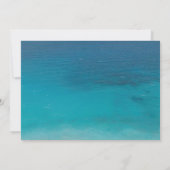 Beach Palm Tree Rustige Vrijgezellenfeest van wijn Kaart (Achterkant)