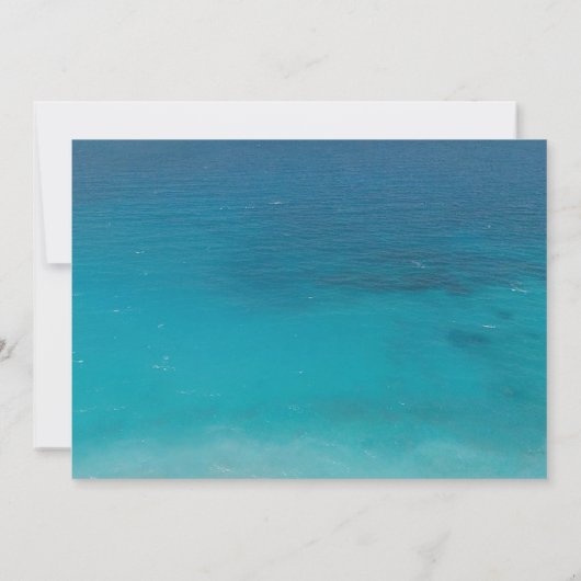 Beach Palm Tree Rustige Vrijgezellenfeest van wijn Kaart (Achterkant)