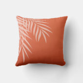 Beach Palm Tree Silhouette | koraal Kussen (Achterkant)