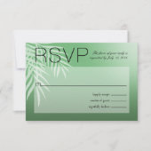 Beach Palm Tree Silhouette RSVP | jade (Voorkant)