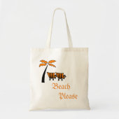 Beach Palm Tree-stoel Tote Bag (Voorkant)