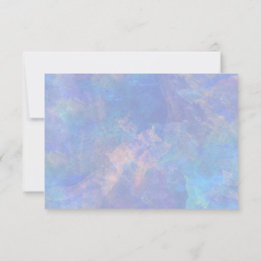 Beach Palm Tree String Lights Waterverf Reception Kaart (Achterkant)