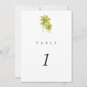 Beach Palm Trees 5x7-inch Weddenregelnummer (Voorkant)