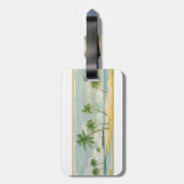 Beach Palm Trees Bagagelabel (Achterkant verticaal)