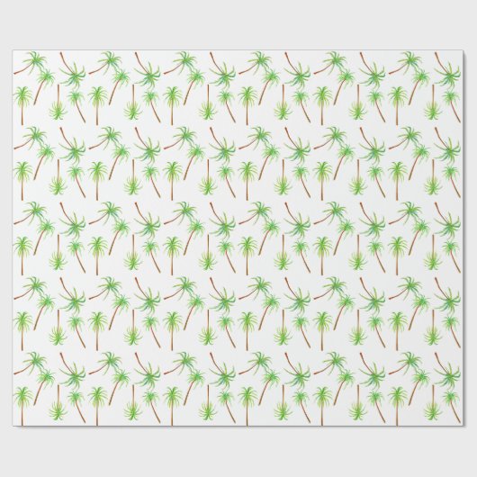 Beach Palm Trees Cadeaupapier (Vlak)