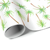 Beach Palm Trees Cadeaupapier (Rol Hoek)