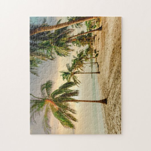Beach Palm Trees Jigzaag Puzzle Legpuzzel (Verticaal)