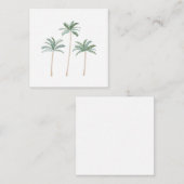 Beach Palm Trees Notitiekaartje (Voorkant / Achterkant)