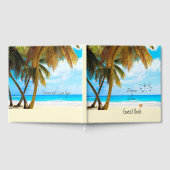 Beach, Palm Trees, Ocean Wedding Gastenboek (Volledig)