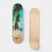 Beach Palm Trees Skateboard (Voorkant)