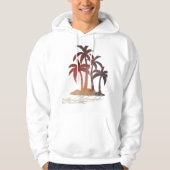 Beach Palm Trees Sunset Hoodie (Voorkant)