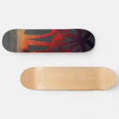 Beach Palm Trees Sunset Persoonlijk Skateboard (Horizontaal)