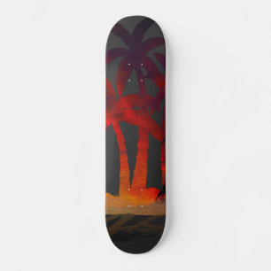Beach Palm Trees Sunset Persoonlijk Skateboard